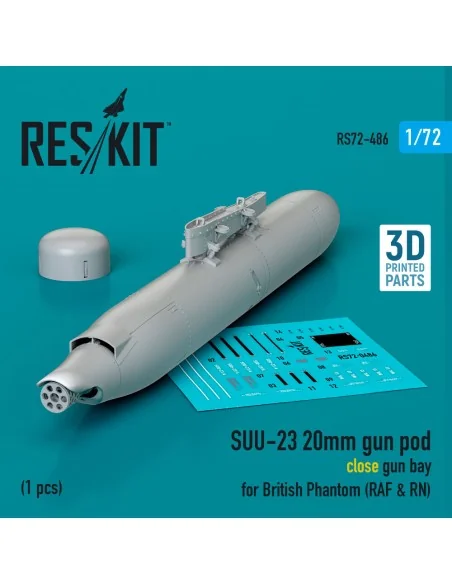 SUU-23 20mm gun pod (close gun bay) for British Phantom (RAF & RN) ...