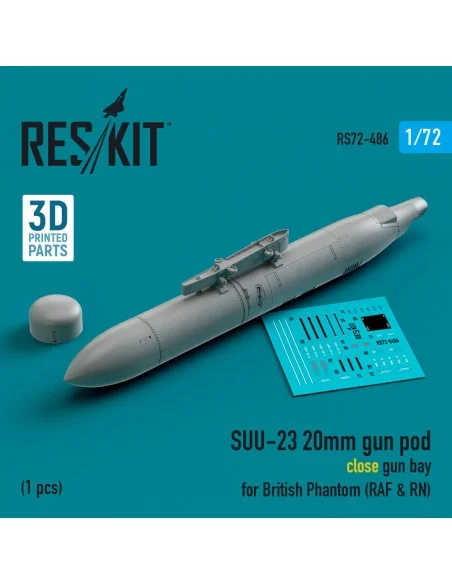 SUU-23 20mm gun pod (close gun bay) for British Phantom (RAF & RN) ...