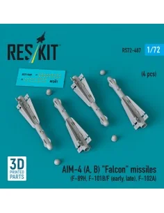 AIM-4 (A, B) Falcon missiles (4 pcs) (F-89H, F-101B/F (early, late)...
