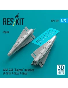 AIM-26A Falcon missiles (2 pcs) (F-101B, F-102A, F-106A) (3D Printe...