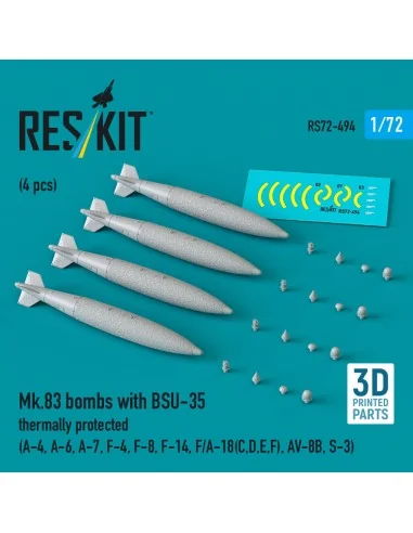 Mk.83 bombs with BSU-35 thermally protected (4 pcs) (A-4, A-6, A-7,...