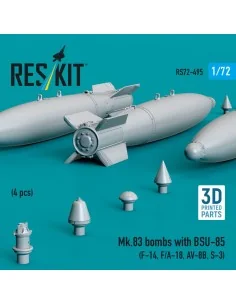 Mk.83 bombs with BSU-85 (4 pcs) (F-14, F/A-18, AV-8B, S-3) (3D prin... 2
