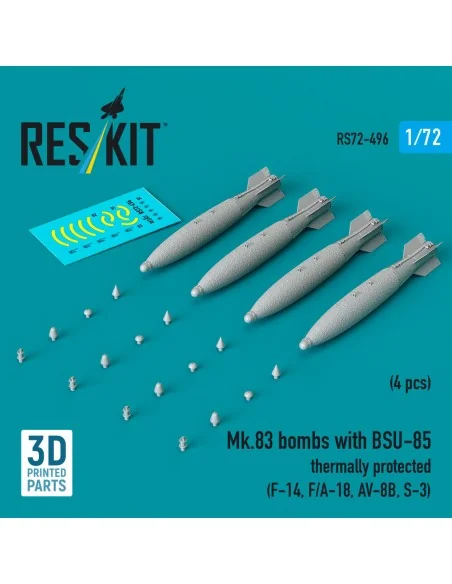 Mk.83 bombs with BSU-85 thermally protected (4 pcs) (F-14, F/A-18, ...