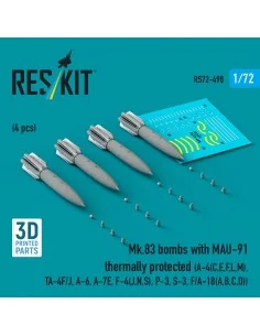 Mk.83 bombs with MAU-91 thermally protected (4 pcs) (A-4E, A-4F, B-...