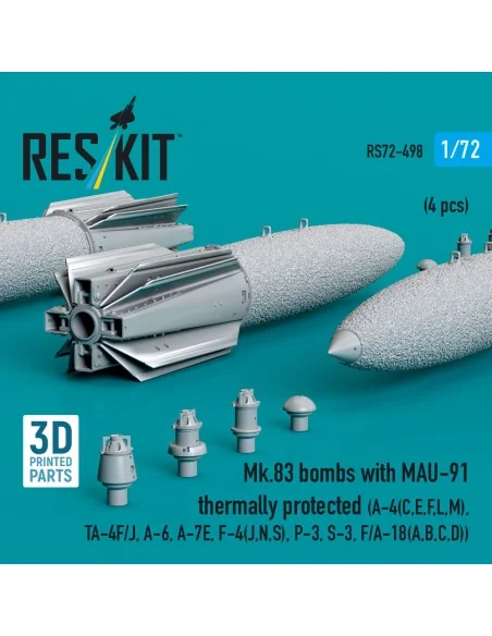 [NO_DESC] Mk.83 bombs with MAU-91 thermally protected (4 pcs) (A-4E...