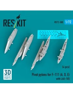 [NO_DESC] Pivot pylons for F-111 (A, D, E) with LAU-105 (4 pcs), 1/...