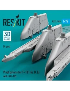 Pivot pylons for F-111 (A, D, E) with LAU-105 (4 pcs), 1/72 - ResKi... 2