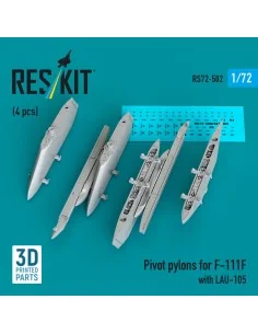 Pivot pylons for F-111F with LAU-105 (4 pcs), 1/72 - ResKit Models ...