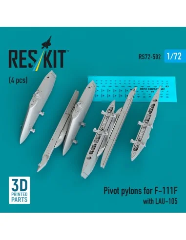 Pivot pylons for F-111F with LAU-105 (4 pcs), 1/72 - ResKit Models ...