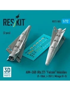 AIM-26B (Rb.27) Falcon missiles (2 pcs) (F-106A, J-35F/J, Mirage II...