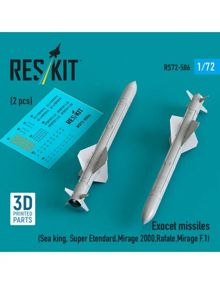 Exocet missiles (2 pcs) (Sea King, Super Etendard, Mirage 2000, Raf...