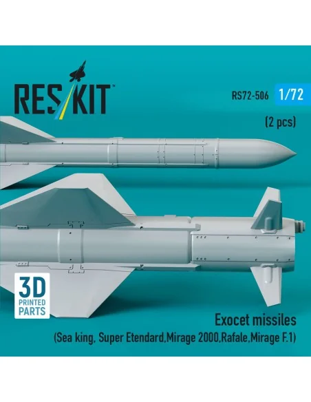 Exocet missiles (2 pcs) (Sea King, Super Etendard, Mirage 2000, Raf...