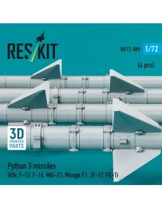 Python 3 missiles (4 pcs) (Kfir, F-15, F-16, MiG-21, Mirage F.1, JF... 2