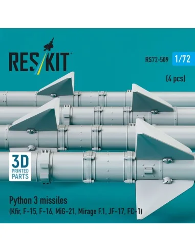 Python 3 missiles (4 pcs) (Kfir, F-15, F-16, MiG-21, Mirage F.1, JF...