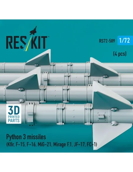 Python 3 missiles (4 pcs) (Kfir, F-15, F-16, MiG-21, Mirage F.1, JF...