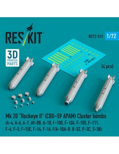 Mk 20 Rockeye II (CBU-59 APAM) Cluster bombs (A-4, A-6, A-7, AV-8B,...