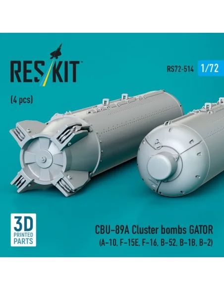 CBU-89A cluster bombs GATOR (4 pcs) (A-10, F-15E, F-16, B-52, B-1B,...