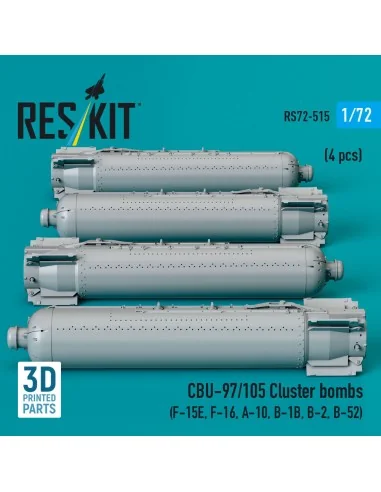[NO_DESC] CBU-97/105 cluster bombs (4 pcs) (F-15E, F-16, A-10, B-1B...