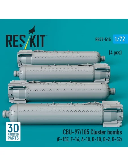 CBU-97/105 cluster bombs (4 pcs) (F-15E, F-16, A-10, B-1B, B-2, B-5...