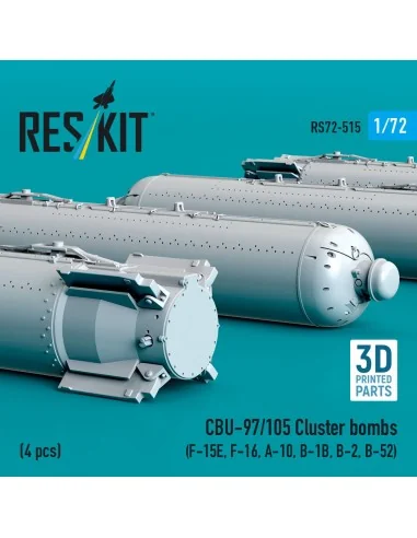 CBU-97/105 cluster bombs (4 pcs) (F-15E, F-16, A-10, B-1B, B-2, B-5...