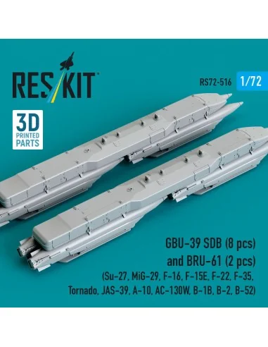 GBU-39 SDB (8 pcs) and BRU-61 (2 pcs) (Su-27, MiG-29, F-16, F-15E, ...