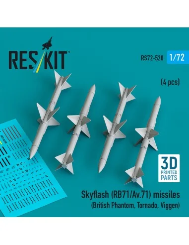 Skyflash (RB71/Av.71) missiles (4 pcs) (British Phantom, Tornado, V...