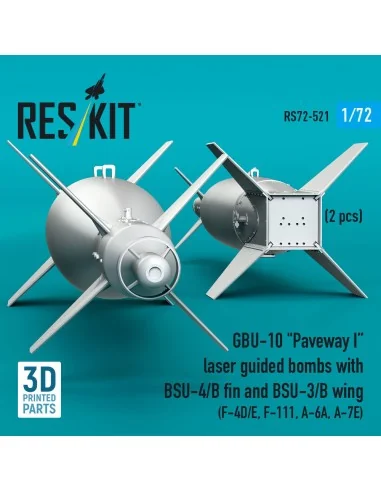 GBU-10 Paveway I laser guided bombs with BSU-4/B fin and BSU-3/B wi...