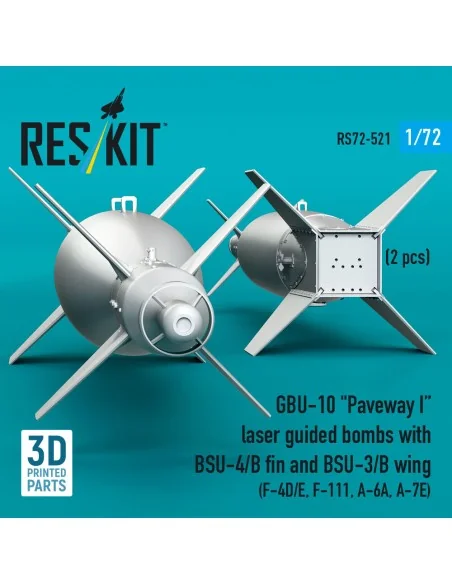 GBU-10 Paveway I laser guided bombs with BSU-4/B fin and BSU-3/B wi...