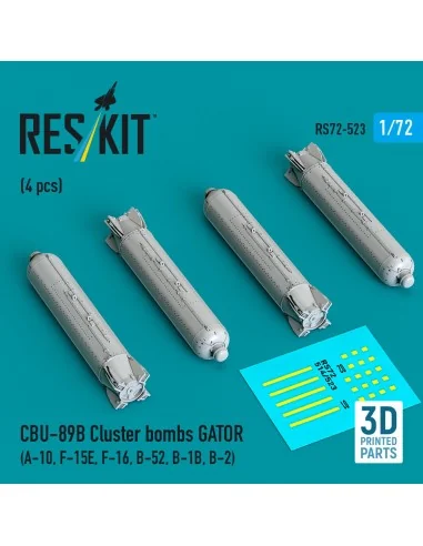 CBU-89B cluster bombs GATOR (4 pcs) (A-10, F-15E, F-16, B-52, B-1B,...