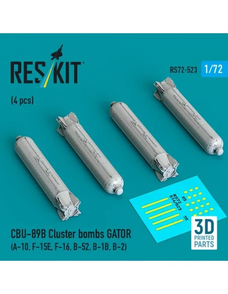 [NO_DESC] CBU-89B cluster bombs GATOR (4 pcs) (A-10, F-15E, F-16, B...