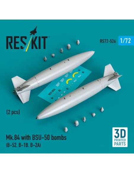 Mk.84 with BSU-50 bombs (2 pcs) (B-52, B-1B, B-2A) (3D Printed), 1/...
