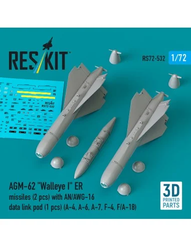 AGM-62 Walleye I ER missiles (2 pcs) with AN/AWG-16 data link pod (...