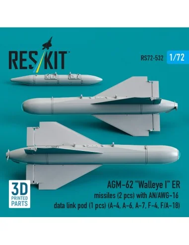 AGM-62 Walleye I ER missiles (2 pcs) with AN/AWG-16 data link pod (...