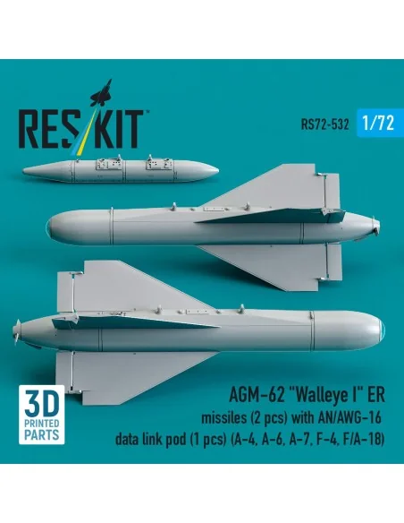 AGM-62 Walleye I ER missiles (2 pcs) with AN/AWG-16 data link pod (...