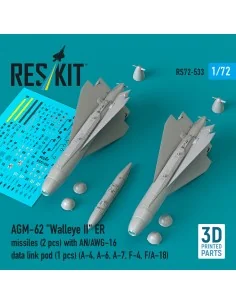 AGM-62 Walleye II ER missiles (2 pcs) with AN/AWG-16 data link pod ...