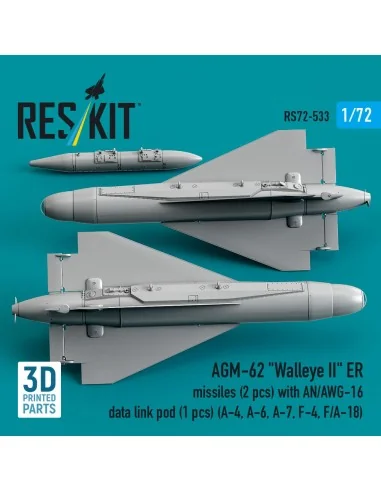 AGM-62 Walleye II ER missiles (2 pcs) with AN/AWG-16 data link pod ...