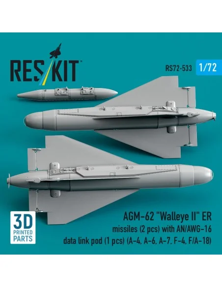 AGM-62 Walleye II ER missiles (2 pcs) with AN/AWG-16 data link pod ...