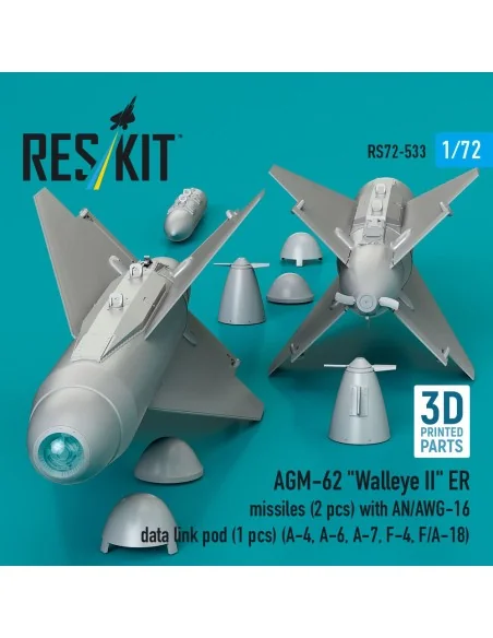 AGM-62 Walleye II ER missiles (2 pcs) with AN/AWG-16 data link pod ...
