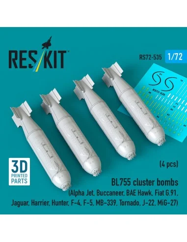 BL755 cluster bombs (4 pcs) (Alpha Jet, Buccaneer, BAE Hawk, Fiat G...