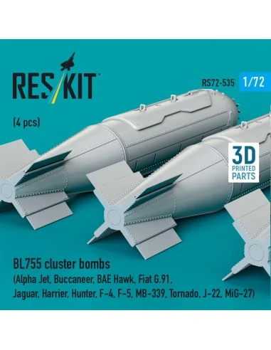 BL755 cluster bombs (4 pcs) (Alpha Jet, Buccaneer, BAE Hawk, Fiat G...
