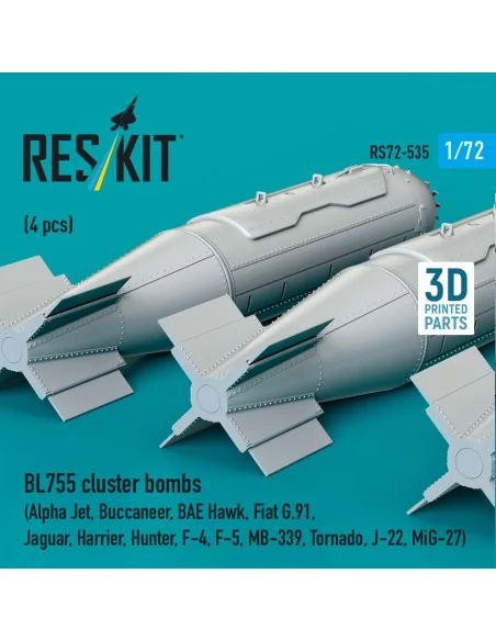 BL755 cluster bombs (4 pcs) (Alpha Jet, Buccaneer, BAE Hawk, Fiat G...