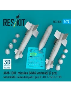 AGM-130A missiles (Mk84 warhead) (2 pcs) with AN/AXQ-14 data link p...