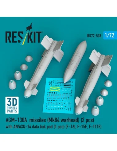 AGM-130A missiles (Mk84 warhead) (2 pcs) with AN/AXQ-14 data link p...