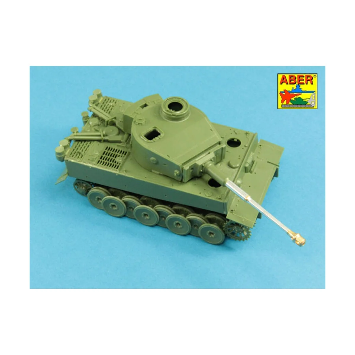 German 88 mm KwK 36 L/56 Tiger I Early Barrel - Aber Models 48 L-06