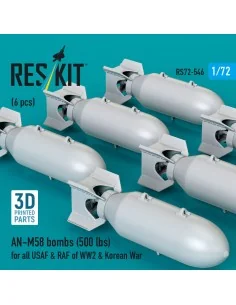 AN-M58 bombs (500 lbs) for all USAF & RAF of WW2 & Korean War (6 pc... 2