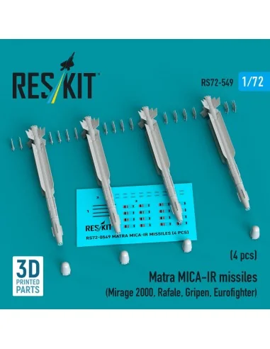 Matra MICA-IR missiles (4 pcs) (Mirage 2000, Rafale, Gripen, Eurofi...