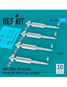 Matra MICA-EM missiles (4 pcs) (Mirage 2000, Rafale, Gripen, Eurofi...