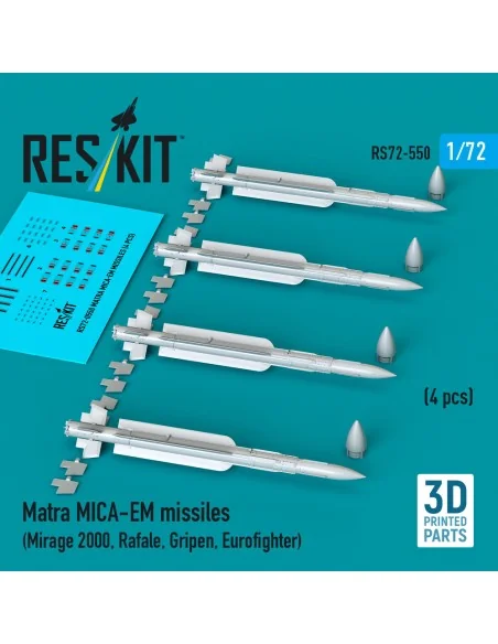 [NO_DESC] Matra MICA-EM missiles (4 pcs) (Mirage 2000, Rafale, Grip...