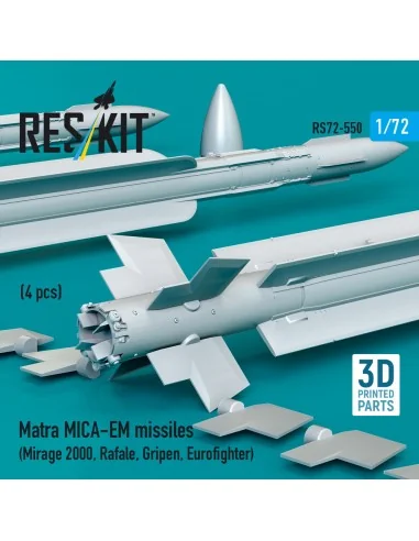 Matra MICA-EM missiles (4 pcs) (Mirage 2000, Rafale, Gripen, Eurofi...