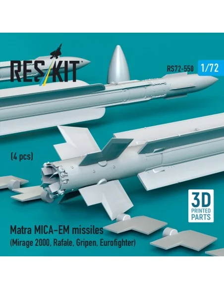 Matra MICA-EM missiles (4 pcs) (Mirage 2000, Rafale, Gripen, Eurofi...